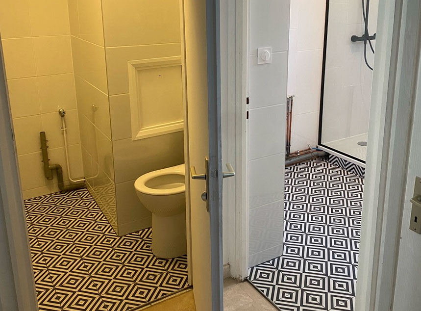 rénovation douche – Lyon 6